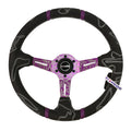 JDM Sport Steering Wheel in Suede and Leather with Deep Dish Design
