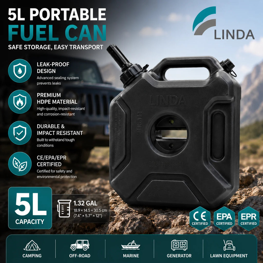 1.3-Gallon Leak-Proof Fuel Can