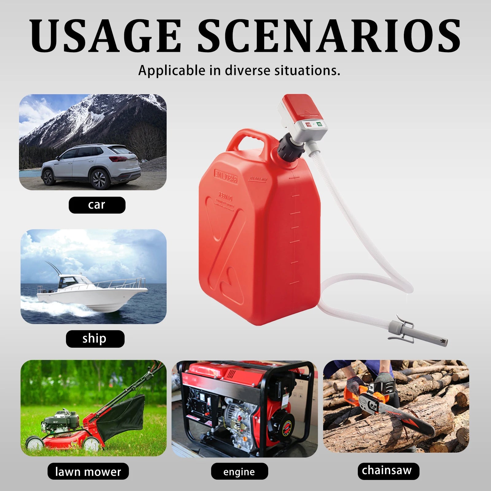 Automatic Fuel Transfer Pump with Auto-Stop Sensor(3.2 GPM)